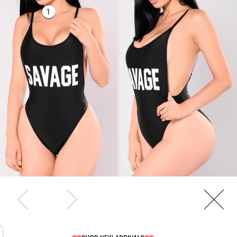 One piece bathing suit